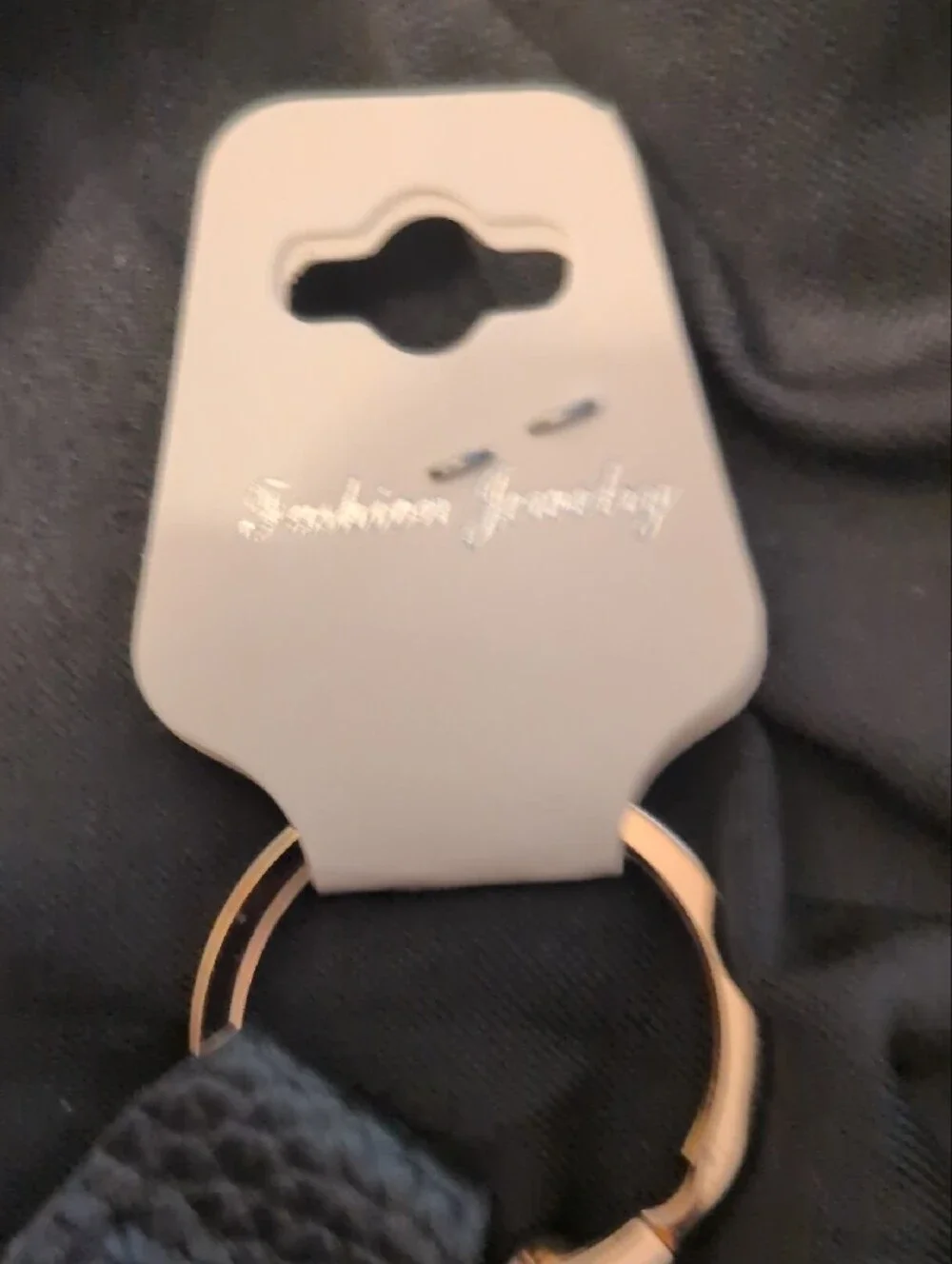 Fashion Jewelry Brown Monogram Mouse Keychain with Tan Bow